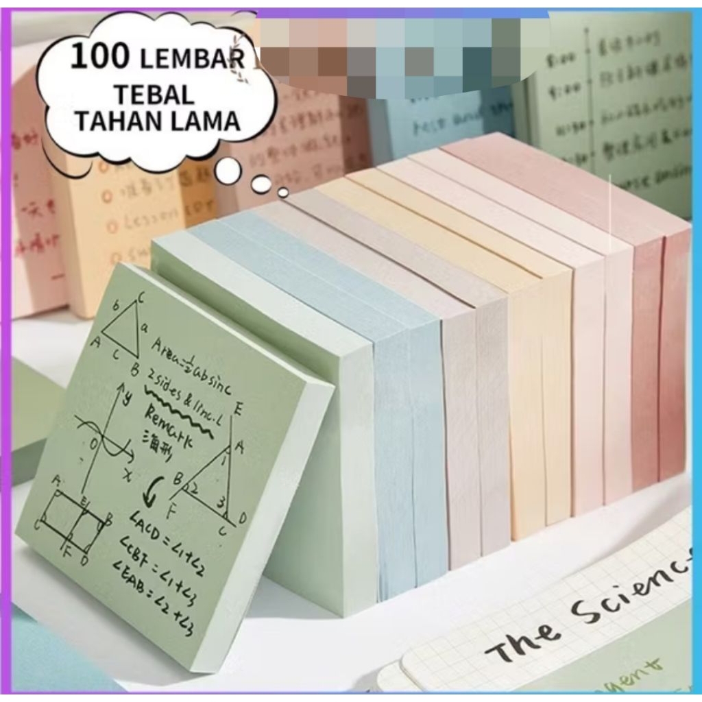 Jual STICKY NOTE KERTAS POLOS/STICKY NOTES PENANDA HALAMAN 100PSC_STORE ...