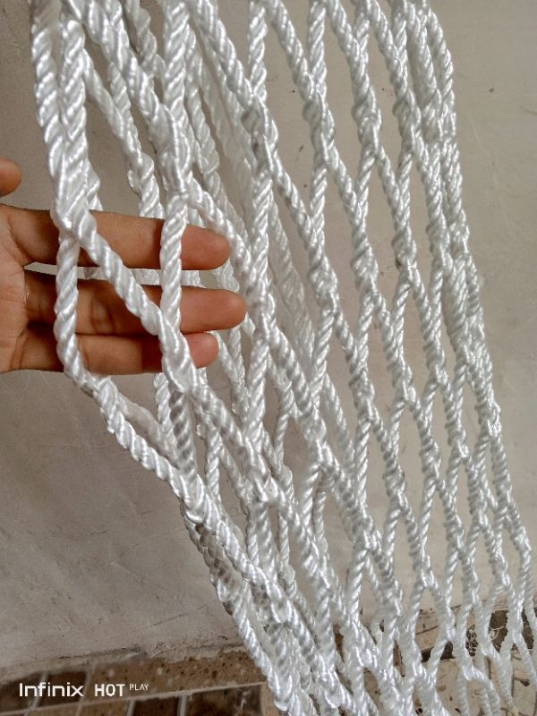 Jual jaring safety nilon 8mm, jaring Hammock, jaring pengaman - lubang ...
