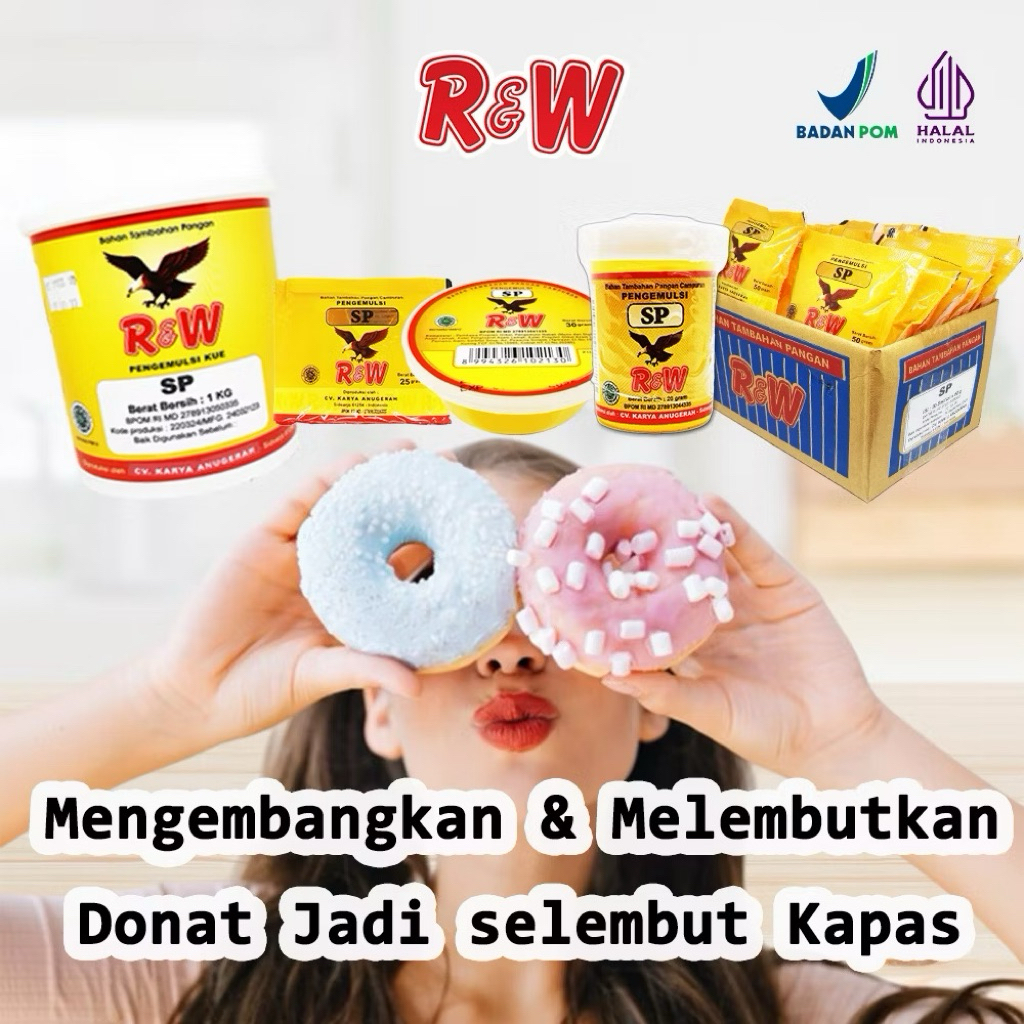 Jual Emulsifier SP Ovalet TBM Pengemulsi Pelembut Pengembang Kue Roti ...