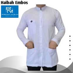 BAJU KOKO SULTAN EMBOS PUTIH DEWASA LENGAN PANJANG TERBARU 2026