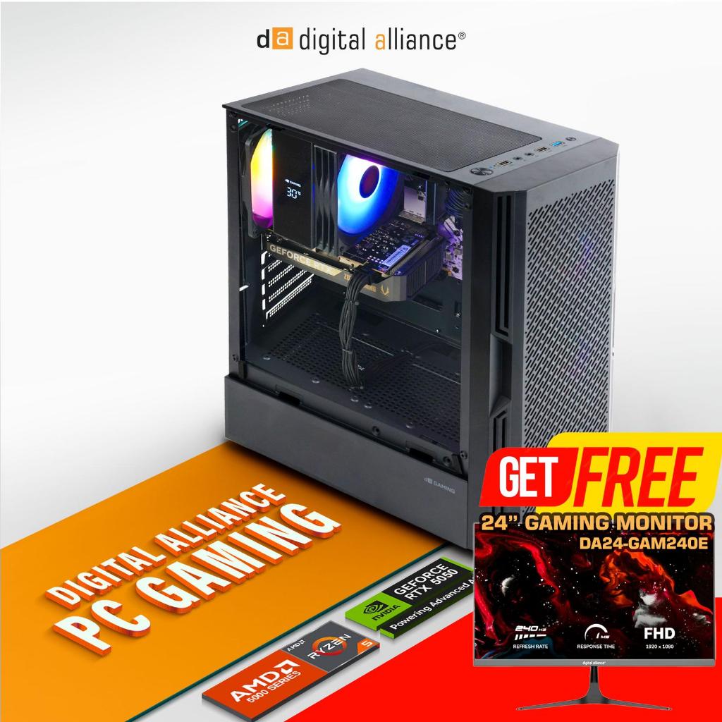 DIGITAL ALLIANCE GAMING PC I5 12400F RTX 5050 8G/ 16GB 1TBSSD RAKITAN PC GAMING