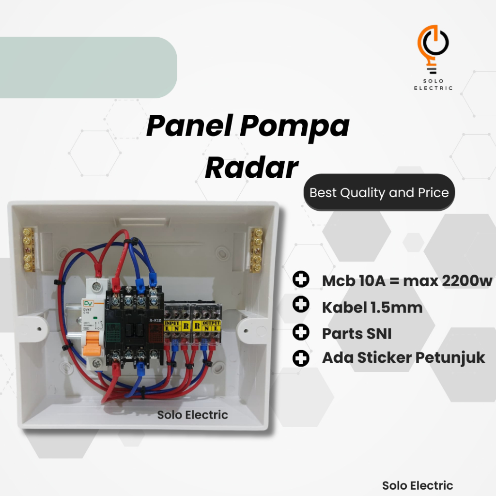 Jual Panel Pompa Otomatis Radar / Panel Pompa Kontaktor | Shopee Indonesia