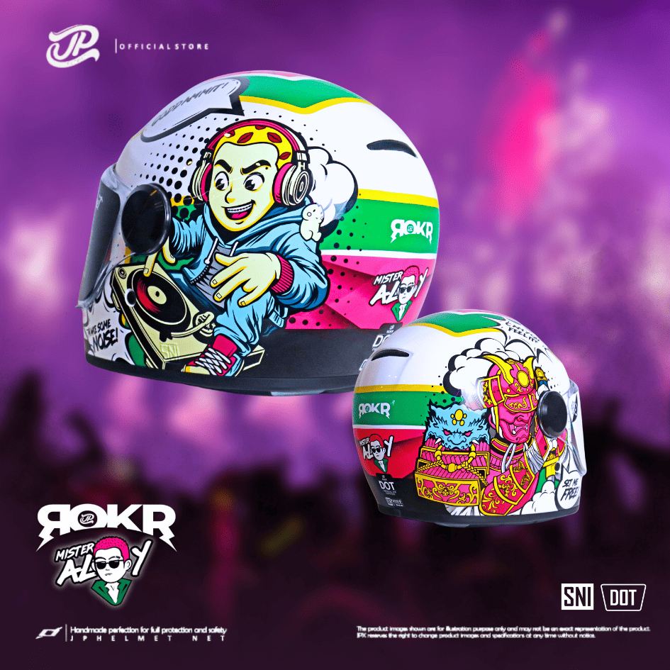 Jual Helm Full Face Retro Pria Wanita Harian Motor Matic Tebal Nyaman ...
