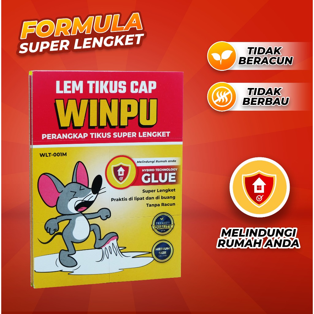 Jual Lem Tikus Cap WINPU Super Lengket Super JUMBO | Shopee Indonesia