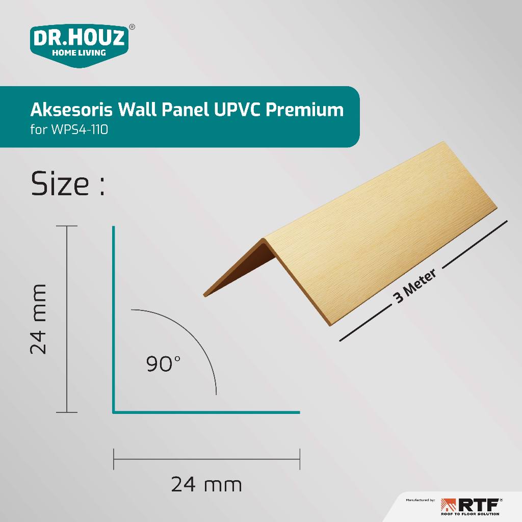 Jual Lis Siku Wall Panel DR.HOUZ 110 - 3 meter List Sudut Siku L Motif ...