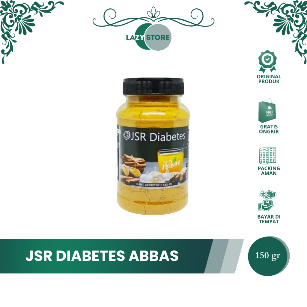 JSR DIABETES ABBAS 150GR | Minuman Herbal Tradisional 100% Bahan Bahan Alami