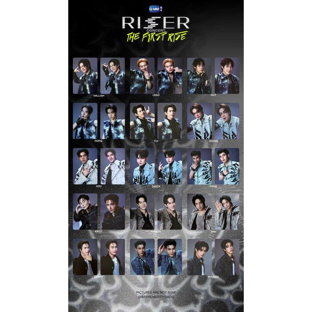 Jual [READY] GMMTV COLLECTIBLE CARDS RISER CONCERT THE FIRST RISE ...
