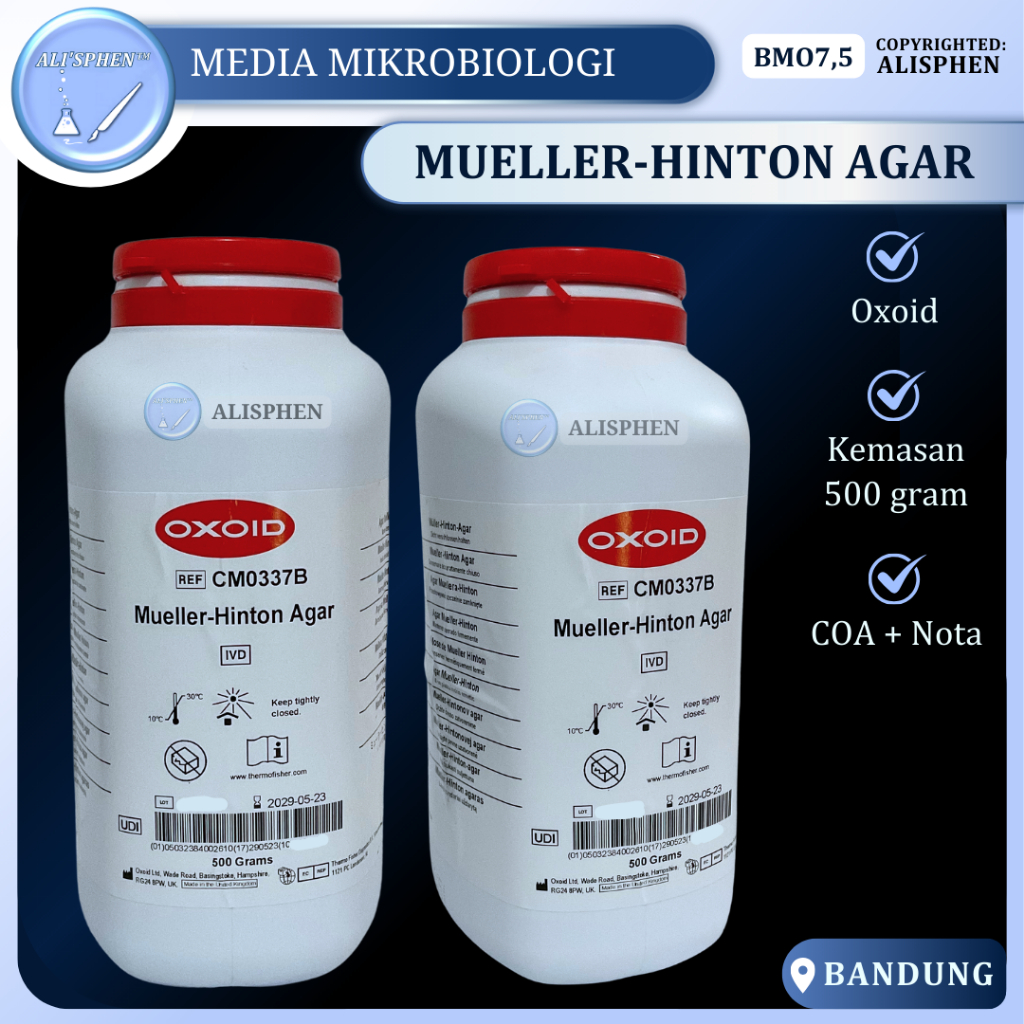 Jual [BMO7,5] Mueller Hinton Agar / MHA | OXOID | Media Mikrobiologi ...