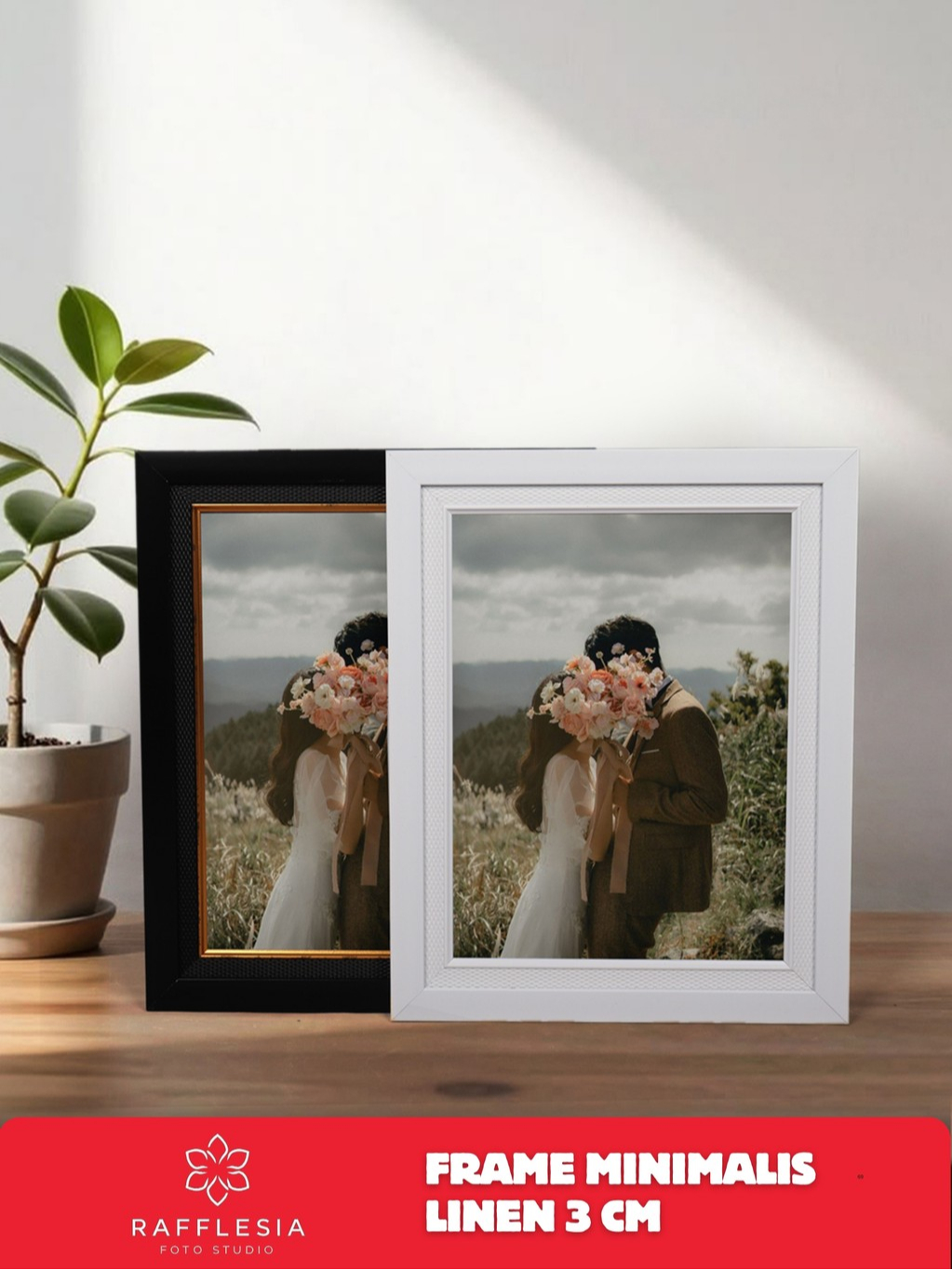 Jual Paket Cetak Foto 16R/20R/20RP/24R + Bingkai Foto Minimalis Linen ...