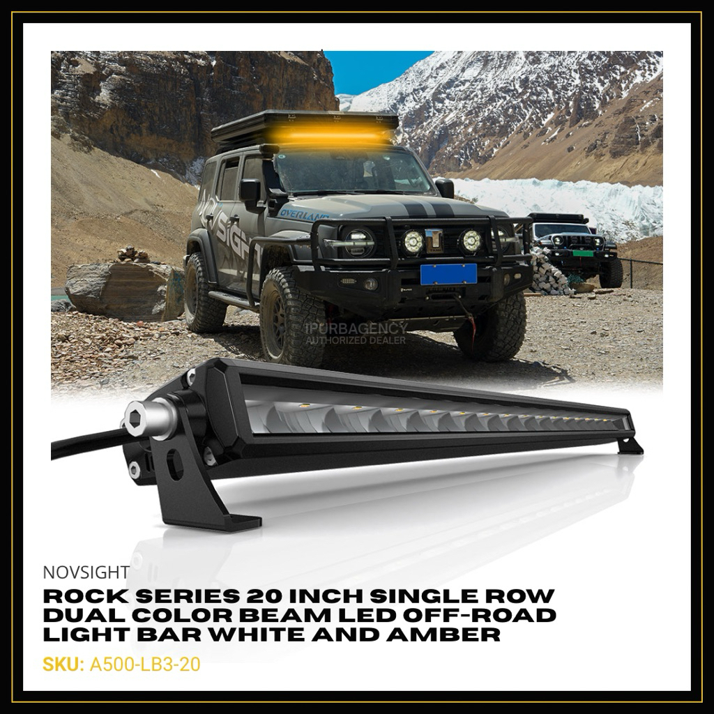 Jual Novsight Rock Series (20 Inch) Single Row Dual Color Beam LED Off ...