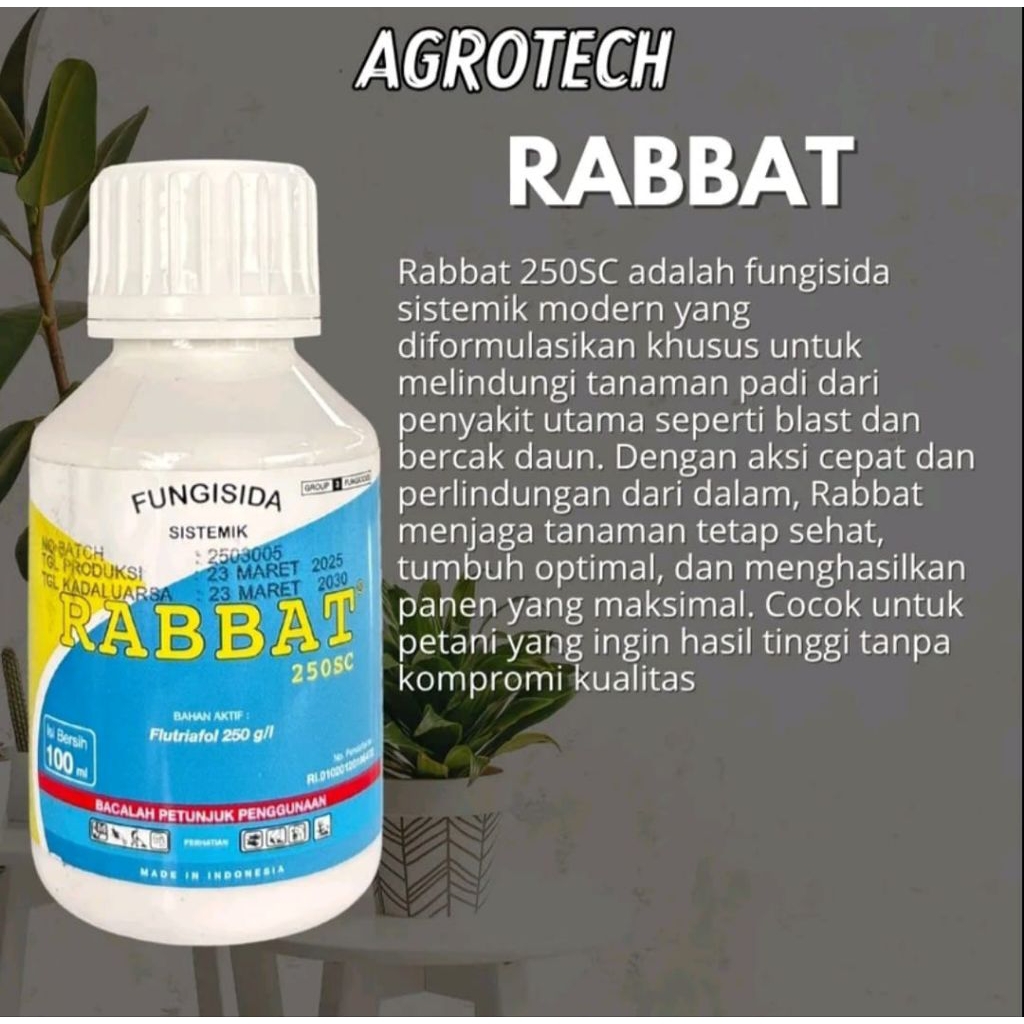 Jual Fungisida Sistemik Rabbat 250Sc Original 100% Isi 250Ml dan 100ml ...