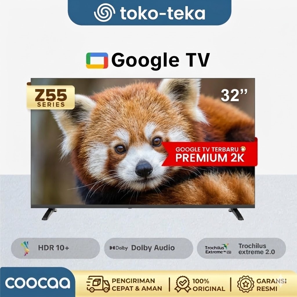Jual COOCAA 32 Inch Z55 TV 2K Google Tv-2K HDR 10 Eye Care 5.0-Dolby ...