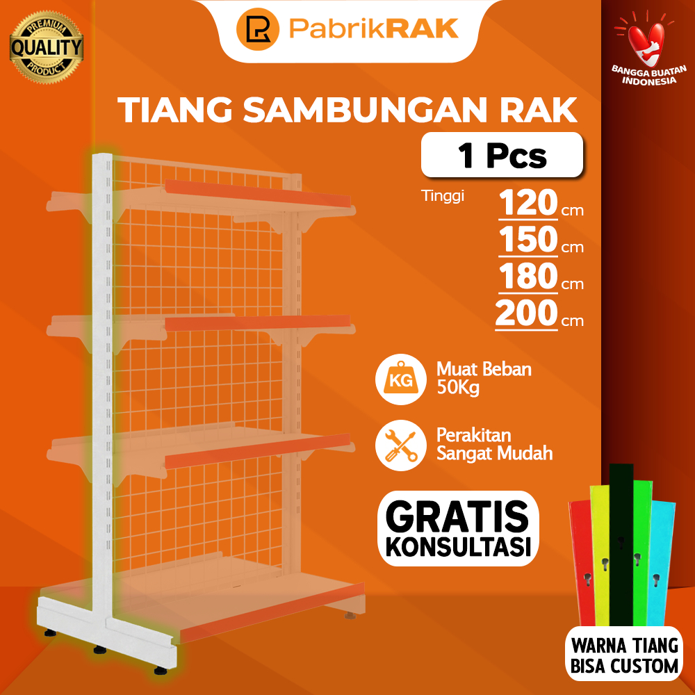 Jual PABRIKRAK Tiang Rak Minimarket Display Toko Gondola Ready Stock ...