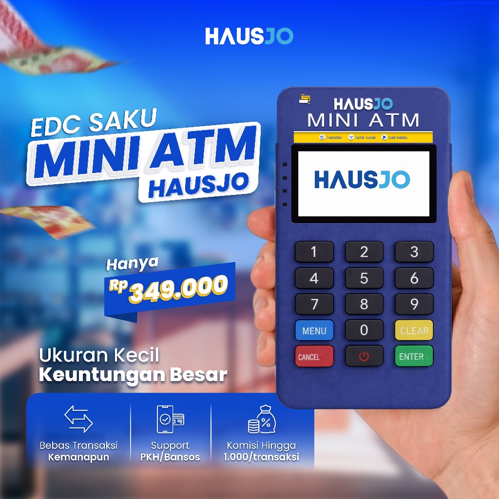 Jual Mini ATM HausJo: Mesin EDC yang Bikin Cuan Gampang! | Shopee Indonesia