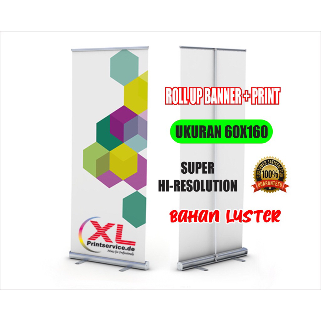 Jual Roll Up Banner Ukuran 60x160 ( Kaki Stainless ) + Cetak Agen ...