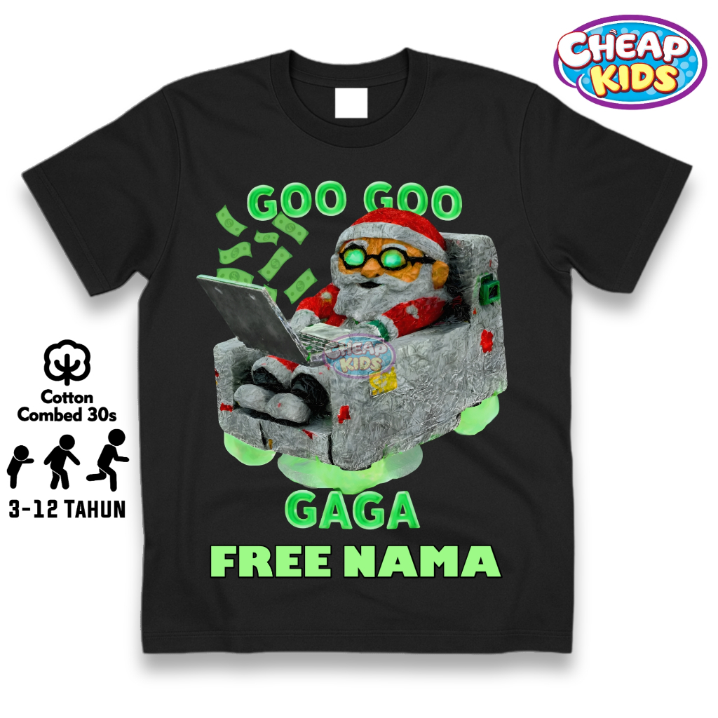 Jual Baju Kaos Anak Goo Goo Gaga Hacker Factory Roblox Free Nama ...