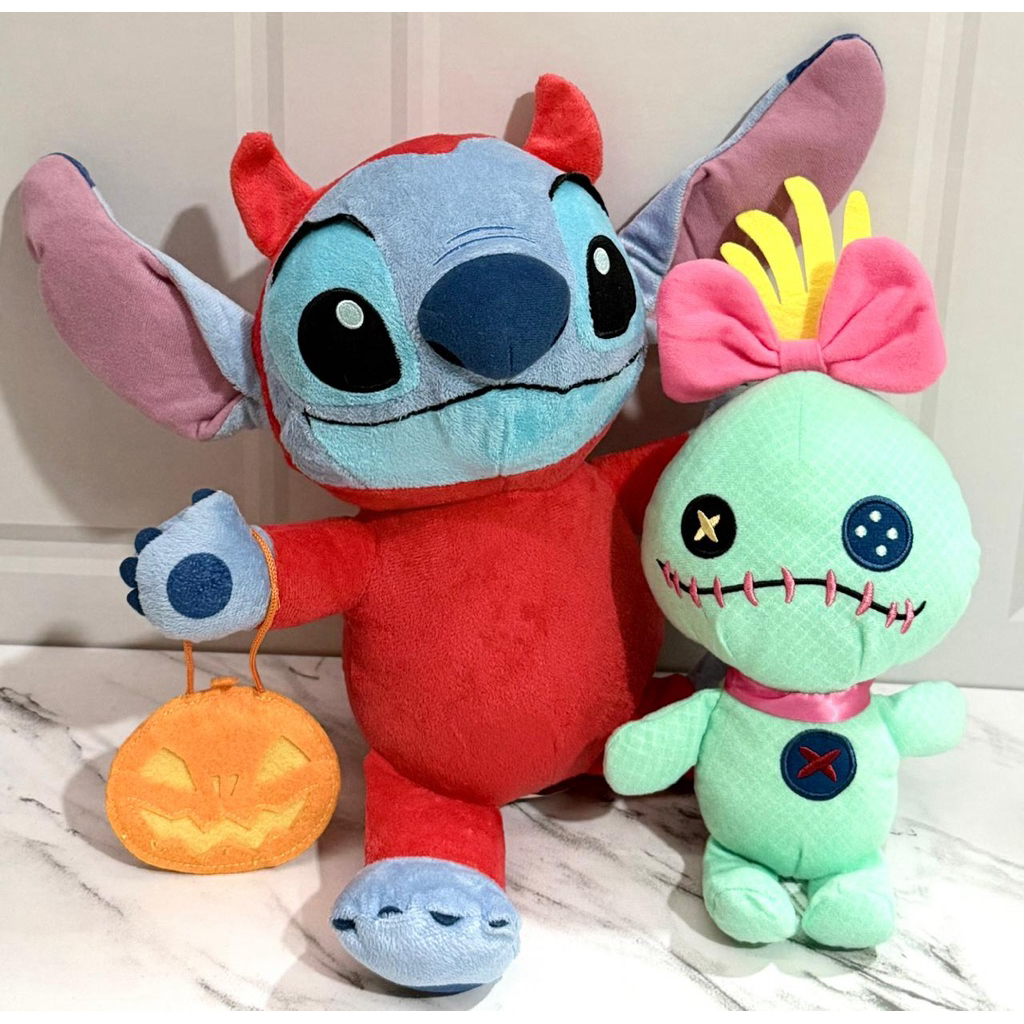 Jual Boneka Plushie Stitch Kostum Halloween Red Devil & Scrump Polos ...