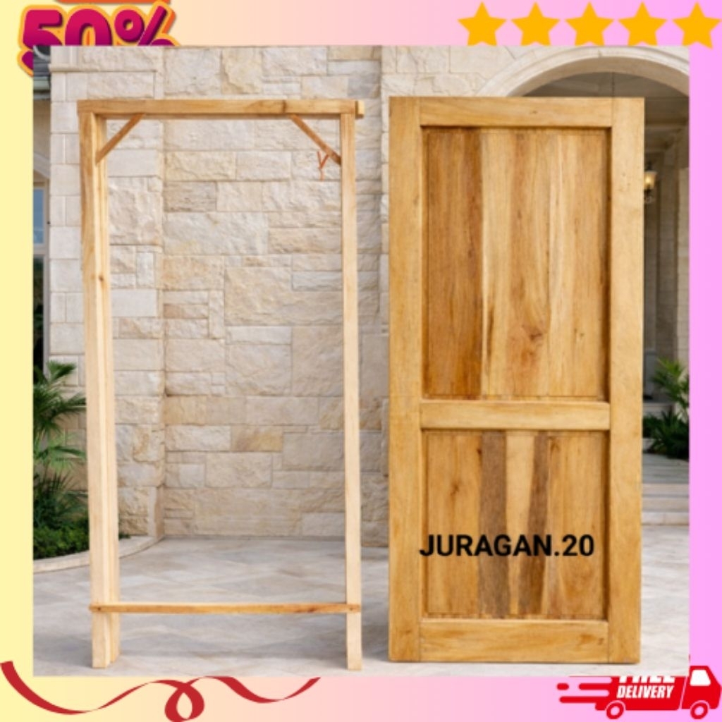 Pintu+Kusen Untuk Pintu Depan Dan Pintu Kamar Pintu Motif Polos