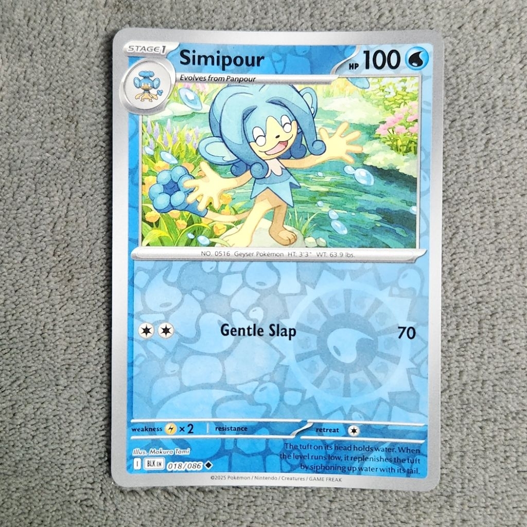 Jual Simipour Pokemon Card English [Reverse Holo] - Original BLK EN TCG ...
