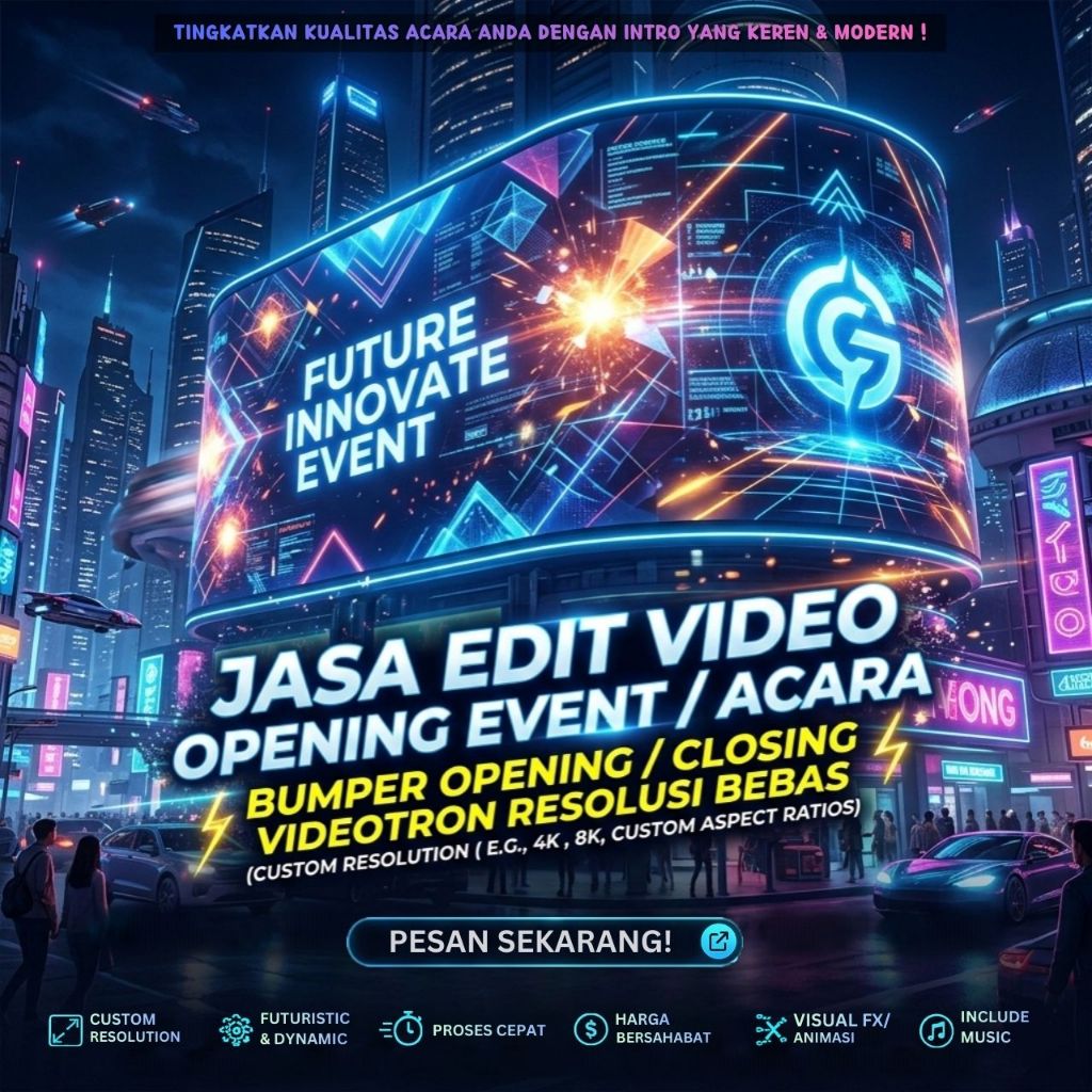 Jual Edit Video Opening Event/Acara (Bumper Opening/Closing Videotron ...