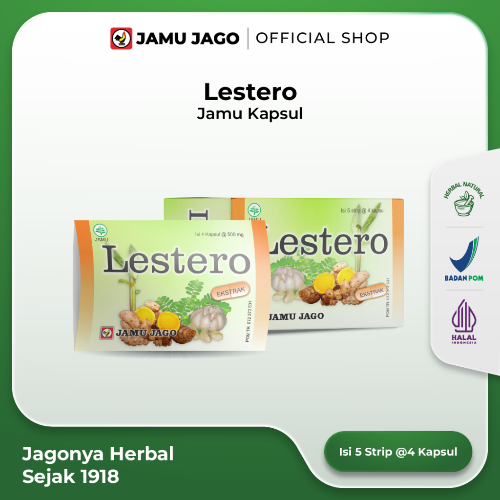 Lestero Jamu Kapsul Membantu Mengatasi Kolesterol by Jamu Jago