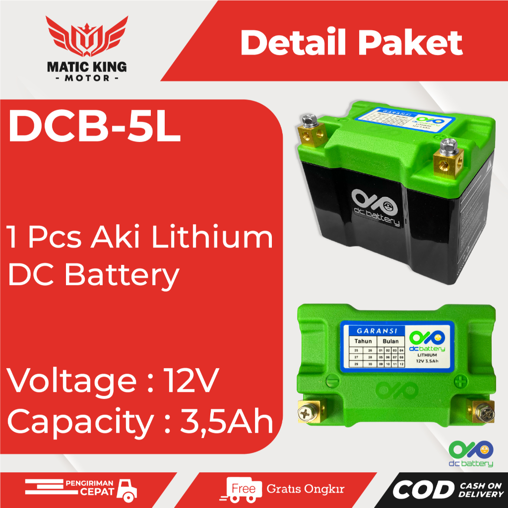 Jual Aki Accu Motor Lithium Jupiter Vixion Vega R15 WR Xabre XSR Lexam ...