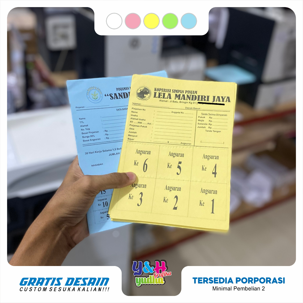 Jual Cetak Promise Costum 1 RIM isi 1000 lembar Desain Gratis Angsuran ...