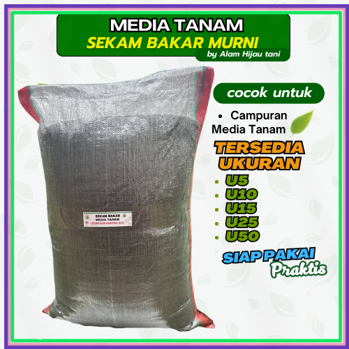 Media Tanam Sekam Bakar Murni Siap Pakai Untuk Tanaman Hias dan Pembibitan