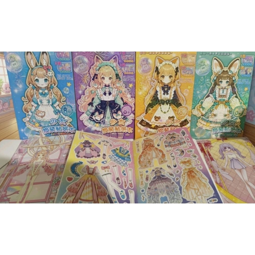 Jual Sticker Buku Anime - Sticker Menempel Pakaian Perempuan | Shopee ...