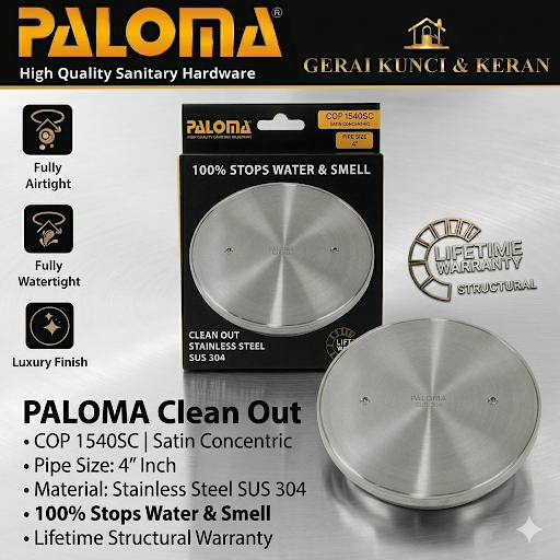 Jual PALOMA COP 1520SC COP 1530SC COP 1540SC Clean Out Tutup Saluran ...