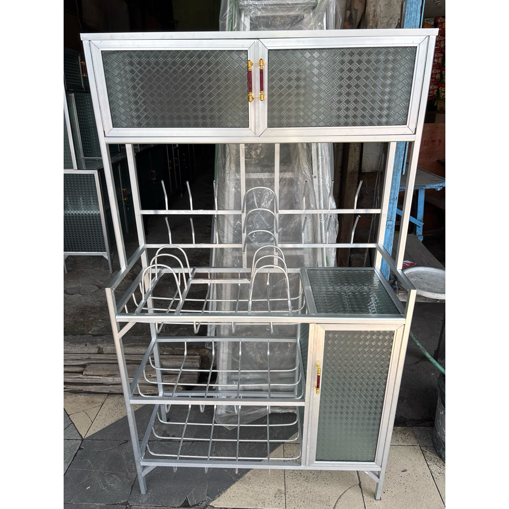 Jual Rak piring box samping aluminium, rak piring murah berkualitas ...