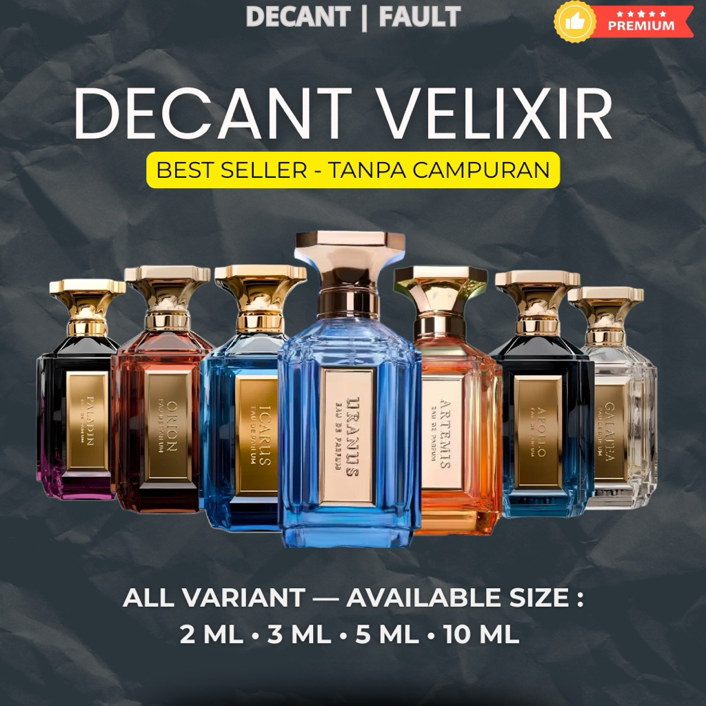 Jual Velixir Original Decant All Variant | 2ml 3ml 5ml 10ml | Shopee ...