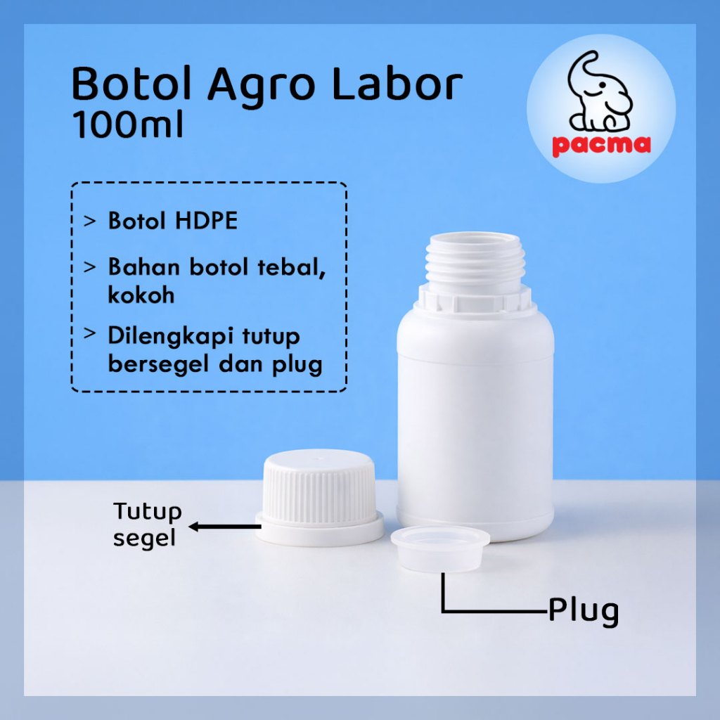 Jual Botol Agro Labor 100 ml | Shopee Indonesia