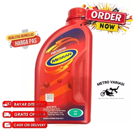 Oli Mesran Superr 800 Ml Mesin Motor Bebek 4Tak Sae 20W-50 ORIGINAL