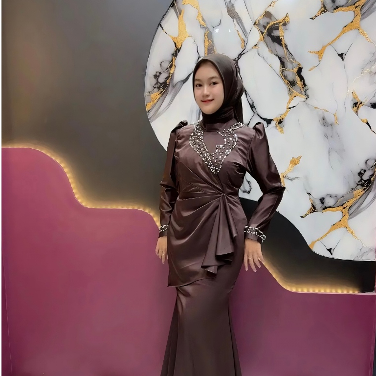 Jual ziva dress bahan bell silk kualitas import model 2026 model simpel ...