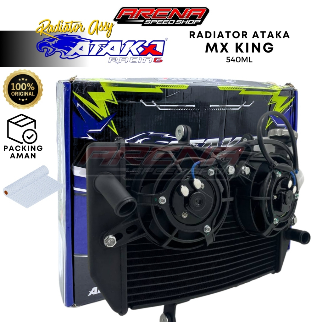 Jual ATAKA Racing Aluminium Radiator Dual Band Y15ZR 540mL - Radiator ...