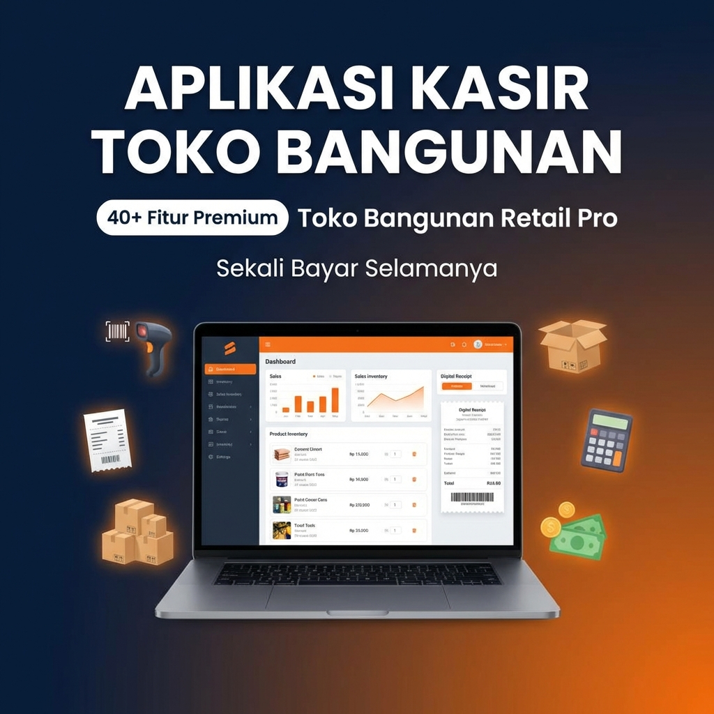 Software Kasir TOKO BANGUNAN v1.0 POS Retail Multi Satuan Stok Piutang Surat Jalan Laporan Keuangan (DEMO  TRIAL)