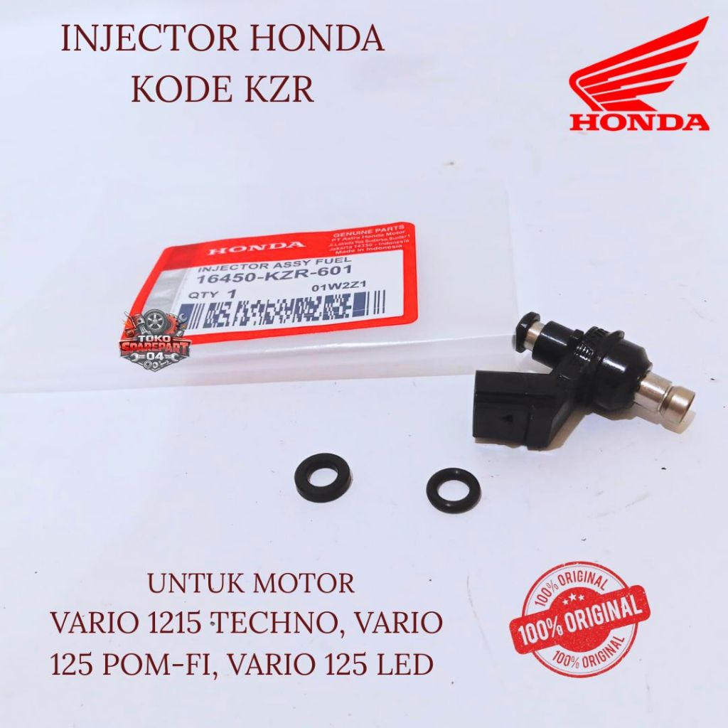 Jual INJECTOR ORIGINAL HONDA KODE KZR VARIO 125 TECHNO, VARIO 125 PGM ...