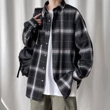Kemeja Flanel Impor Pria Distro Flannel Lengan Panjang Pria Kemeja Kotak Pria