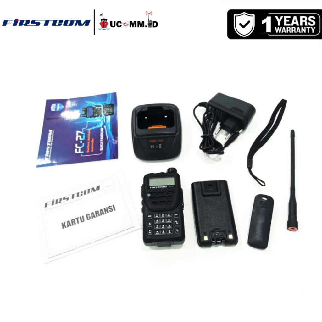 Jual Firstcom FC-27 Dual Band VHF UHF Waterproof IP65 Original Garansi ...