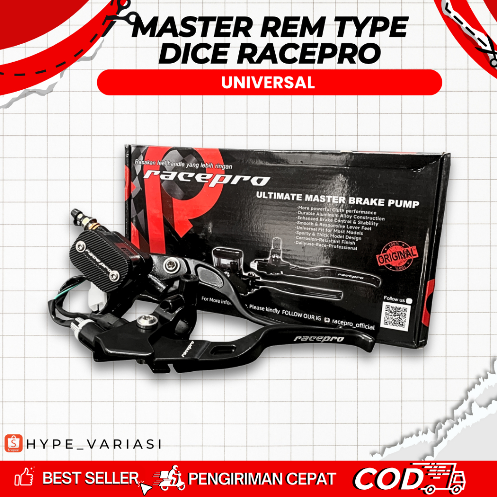 Jual master rem set axial type dice 1set racepro master rem axial kotak ...