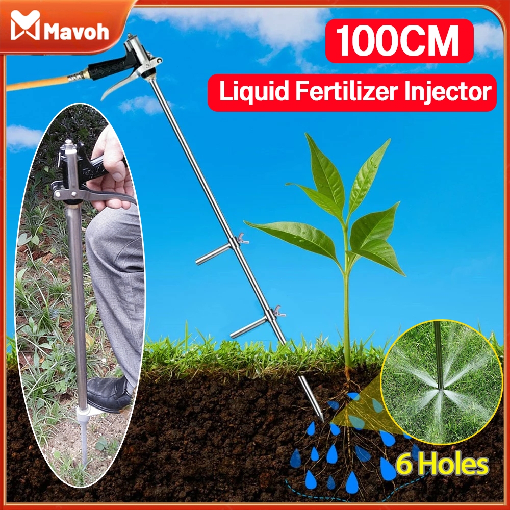 100cm Liquid Fertilizer Injector Alat Aplikasi Pupuk Alat Stik Penyuntik Suntik Pupuk Cair Tancap Ke Akar Tanaman Tumbuhan Stick Semprotan Semprot Rayap Dalam Tanah Kimi- Mudah Digunakan untuk Pertanian