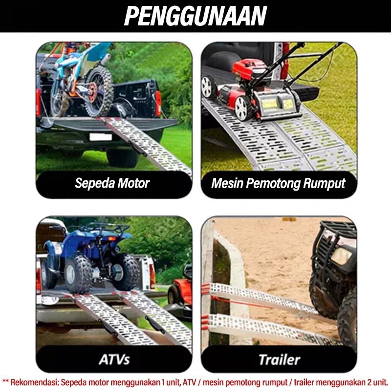 Jual Ramp Aluminium Lipat/Tangga Tanjakan Motor/Tangga Tanjakan Motor ...