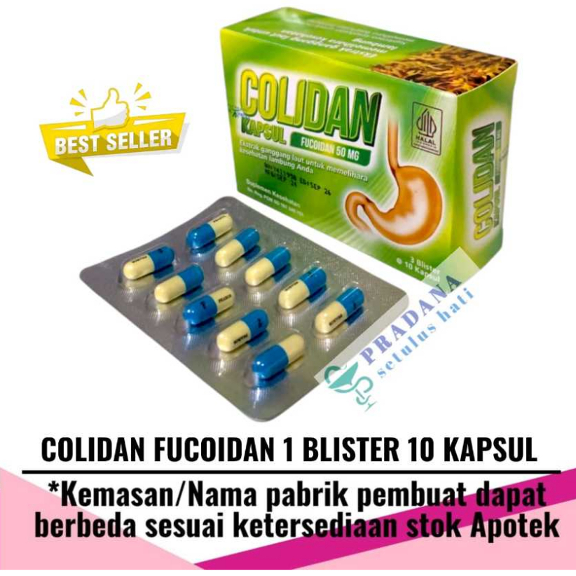 Jual COLIDAN FUCOIDAN 50MG, 1 BLISTER ISI 10 KAPSUL | Shopee Indonesia