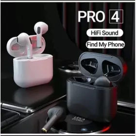 READY Headset Bluetooth Pro 4 TWS Earphone Mic Touch Control Stereo Sound HiFi Tahan Air Warna
