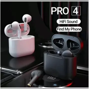 READY Headset Bluetooth Pro 4 TWS Earphone Mic Touch Control Stereo Sound HiFi Tahan Air Warna