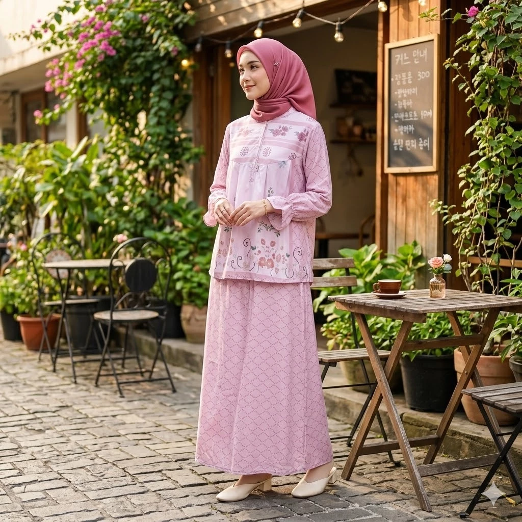 NJW - Set Tunik Eliora Wanita Kasual Trendy