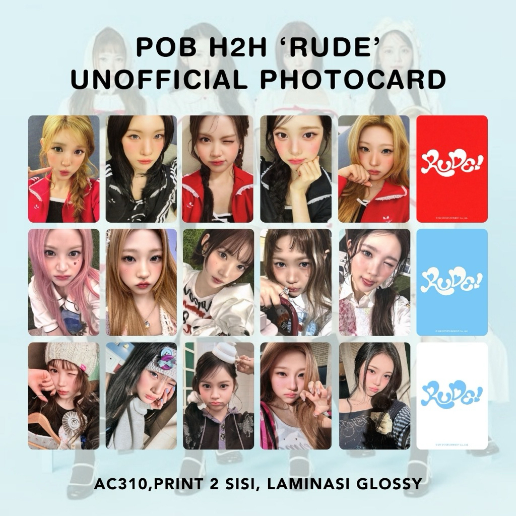 Jual POB HEART2HEARTS H2H ‘RUDE’ Unofficial Photocard Jiwoo Carmen Juun ...