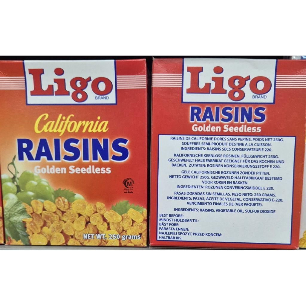 Jual Kismis California Emas Tanpa Biji LIGO BRAND California Raisins ...