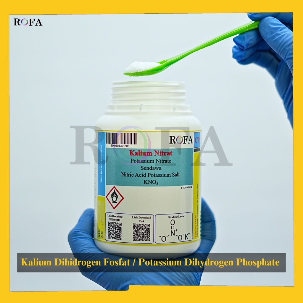 Jual ROFA Kalium Nitrat / Potassium Nitrate / KNO3 CP 500 Gram | Shopee ...